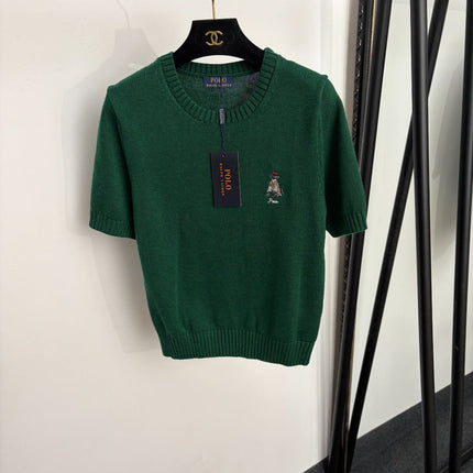 RALPH LAUREN 26S SHORT-SLEEVE CREW-NECK SWEATER 685