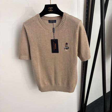 RALPH LAUREN 26S SHORT-SLEEVE CREW-NECK SWEATER 679