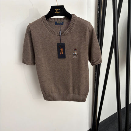RALPH LAUREN 26S SHORT-SLEEVE CREW-NECK SWEATER 680