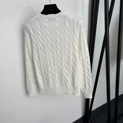 RALPH LAUREN 26S BEAR-EMBROIDERED CABLE-KNIT CARDIGAN 674