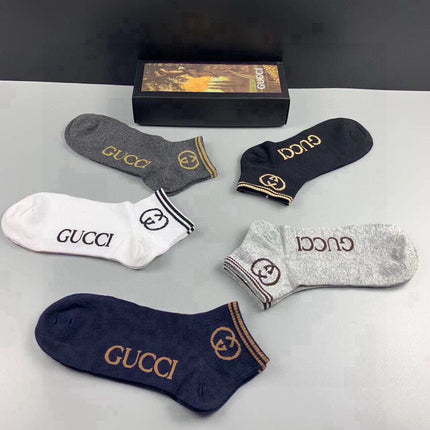 GUCCI 26S ANKLE SOCKS 407204 (1 BOX)