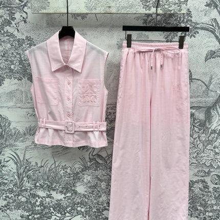 Loewe 25 Vest Suit Cotton Linen