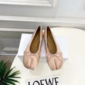 26S SPLIT-TOE BALLET FLATS IN NUDE PINK SILK