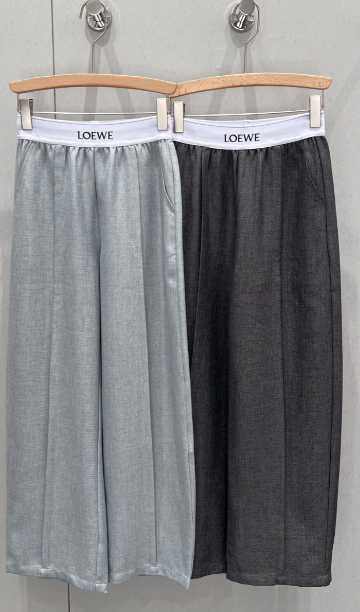 Loewe 25 Print Ribbed Waist Trousers Cotton